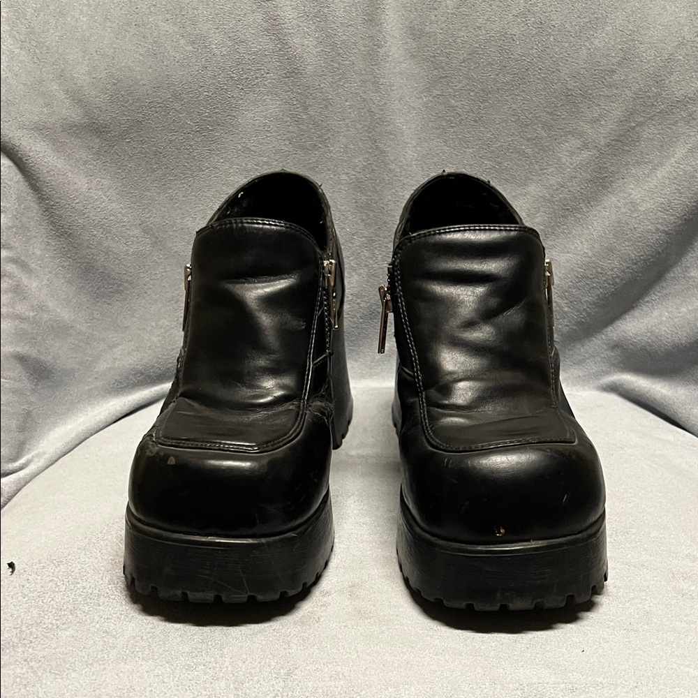 Vintage chunky Classified Black Ankle Boots